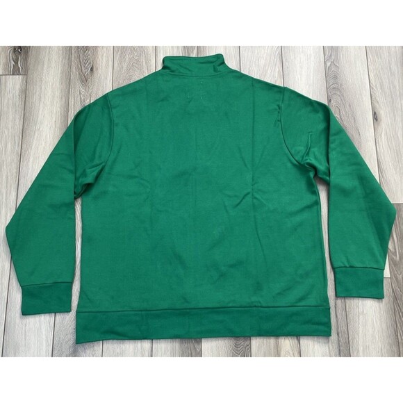 Flint Park Green Full Zip Athletic Golf/Tennis/Pickleball Sweatshirt Mens 2XL - Picture 5 of 9